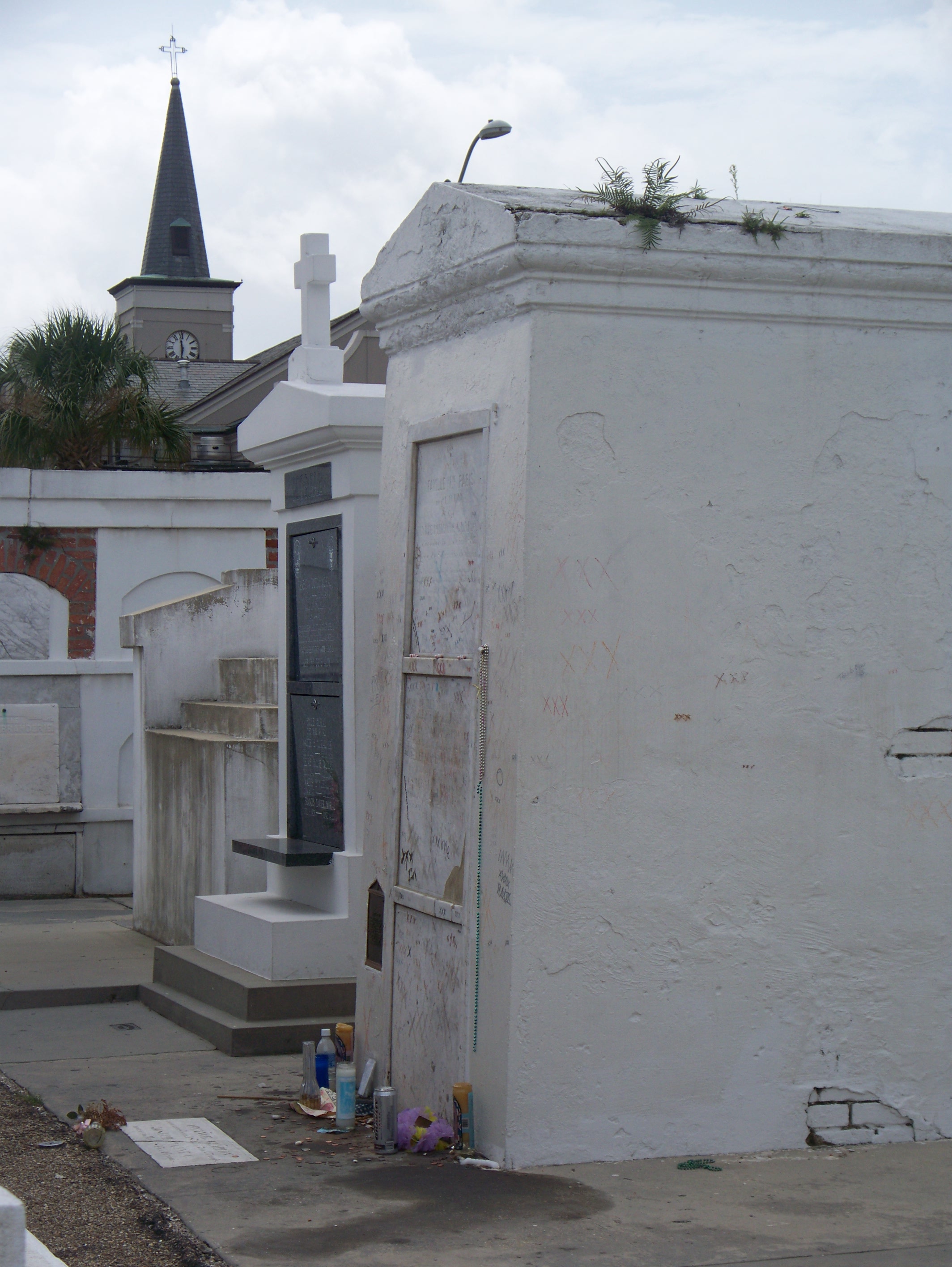 The Voodoo Hoodoo Queen Marie Laveau's grave