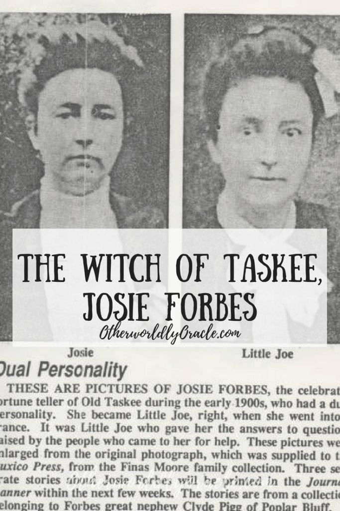 Josie Forbes was an American witch in the Ozarks.