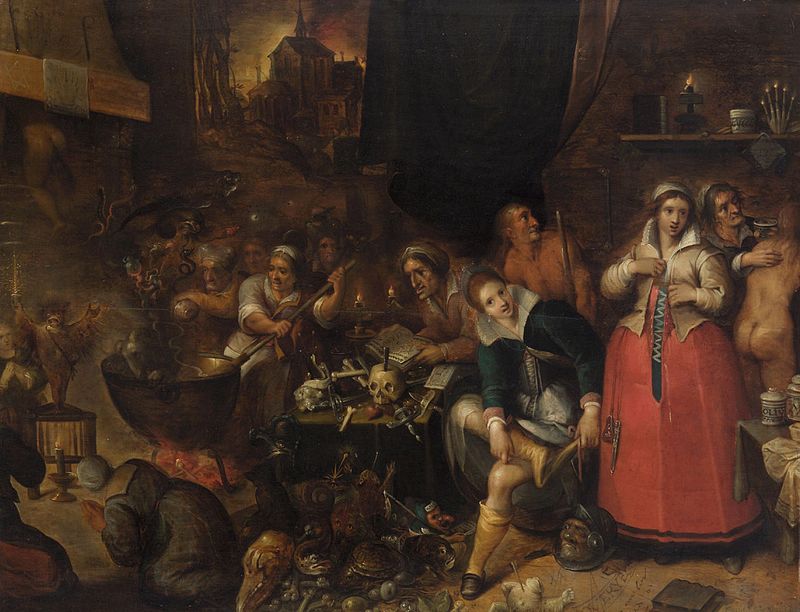 Old School American Witchcraft: witches and devils were perceived threats to early American settlers.