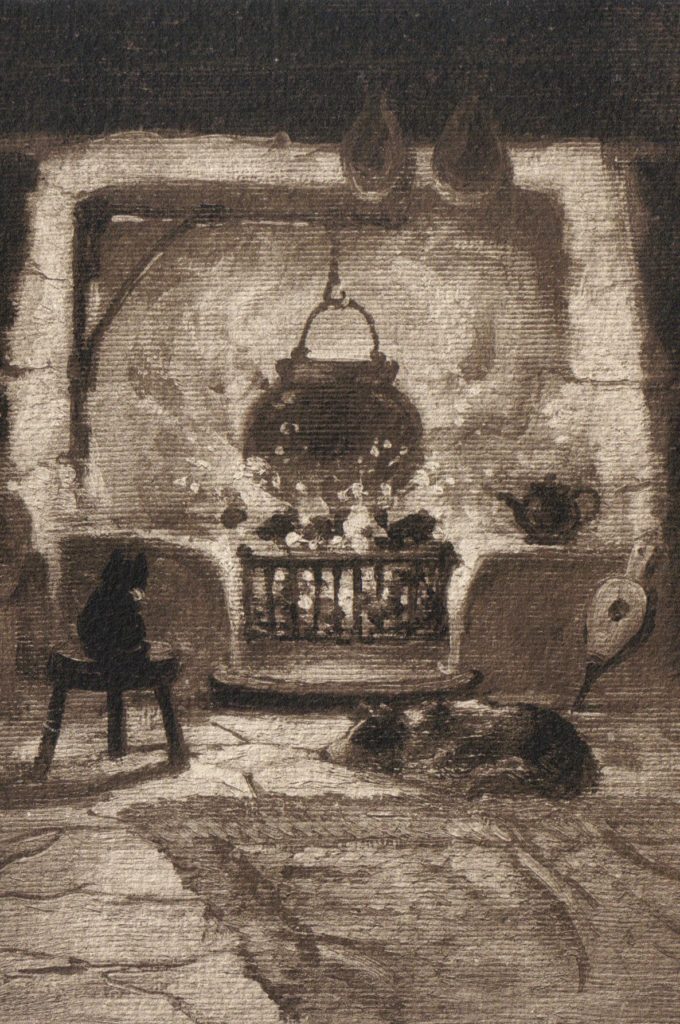 Kitchen gods and hearth goddesses were common because the hearth was the center of the home and necessary for survival.