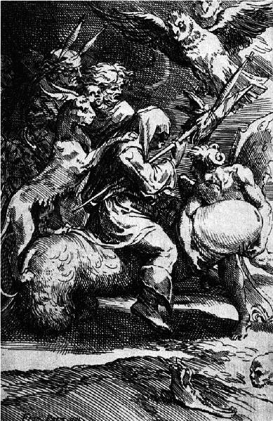 American witches were initiated in various ways but always by the Devil himself.