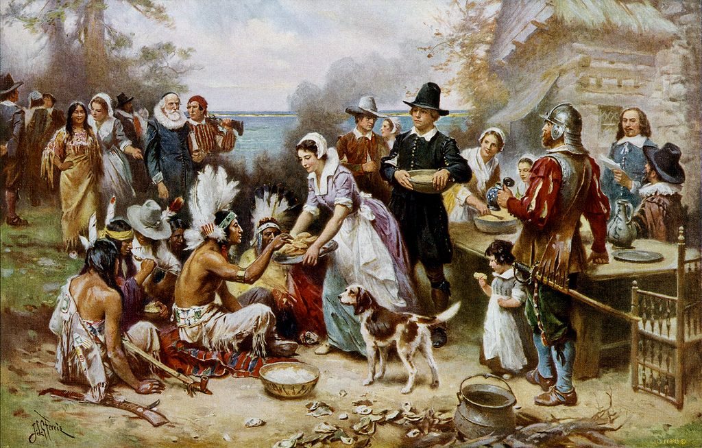Jean Leon Gerome Ferris' The First Thanksgiving