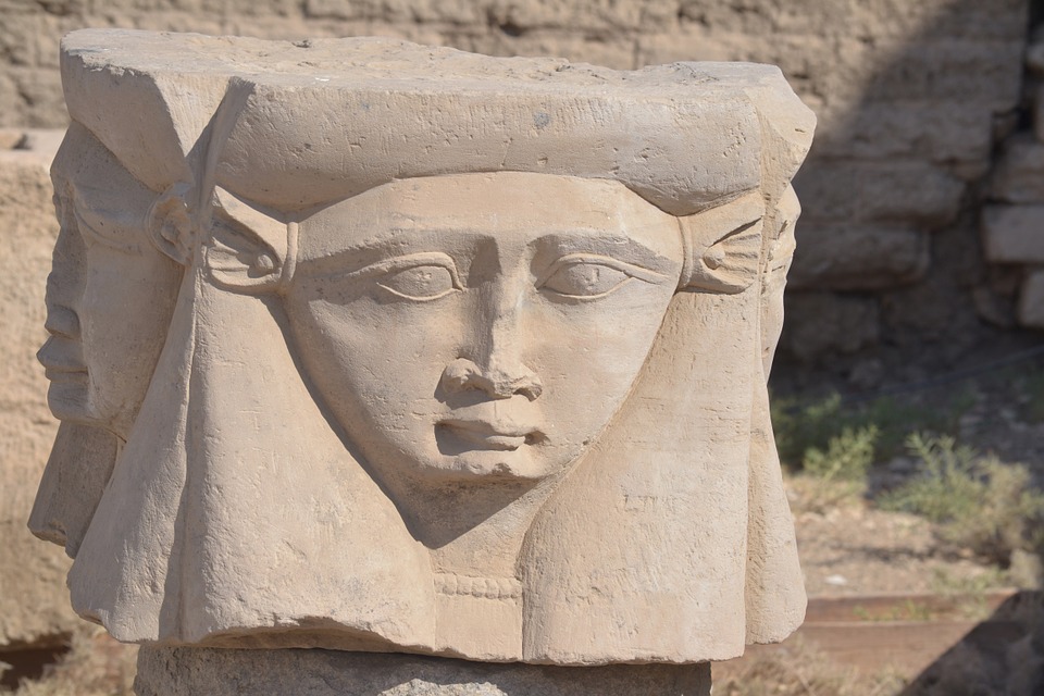 Hathor is an ancient Egyptian cow goddess.