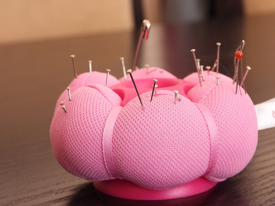 Pin and needle magic is as simple as pinning a cushion to vent your frustrations!