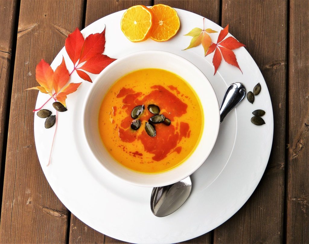 Making pumpkin soup is the perfect spell for a kitchen witch who adores Fall.