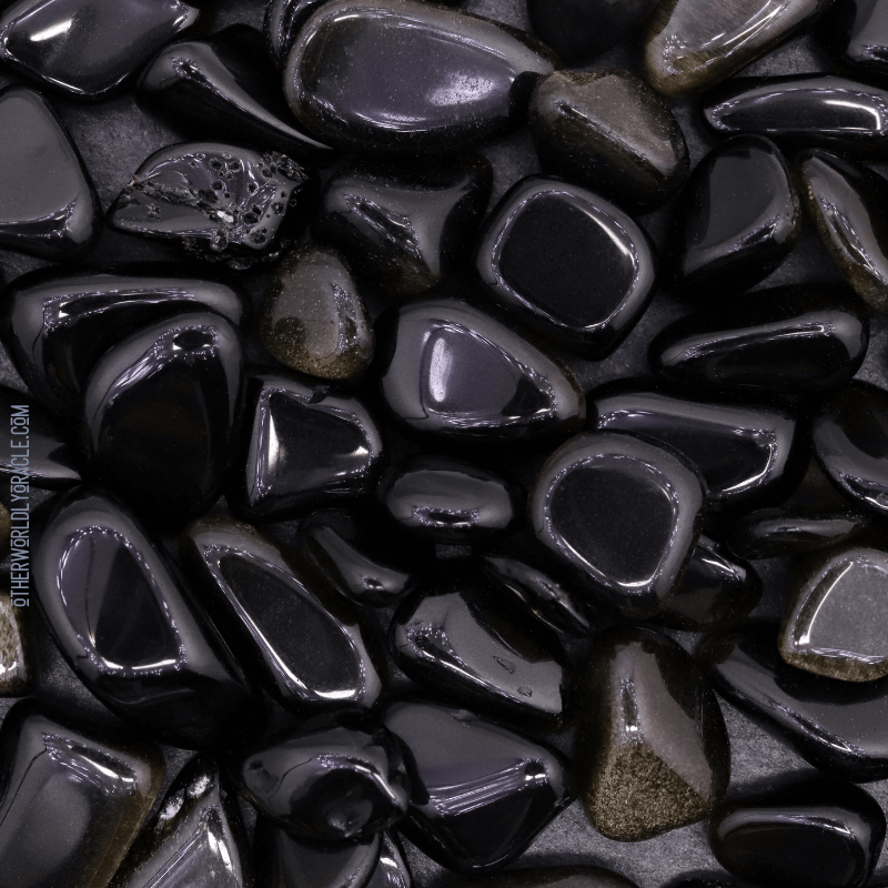 Black obsidian is beautiful.