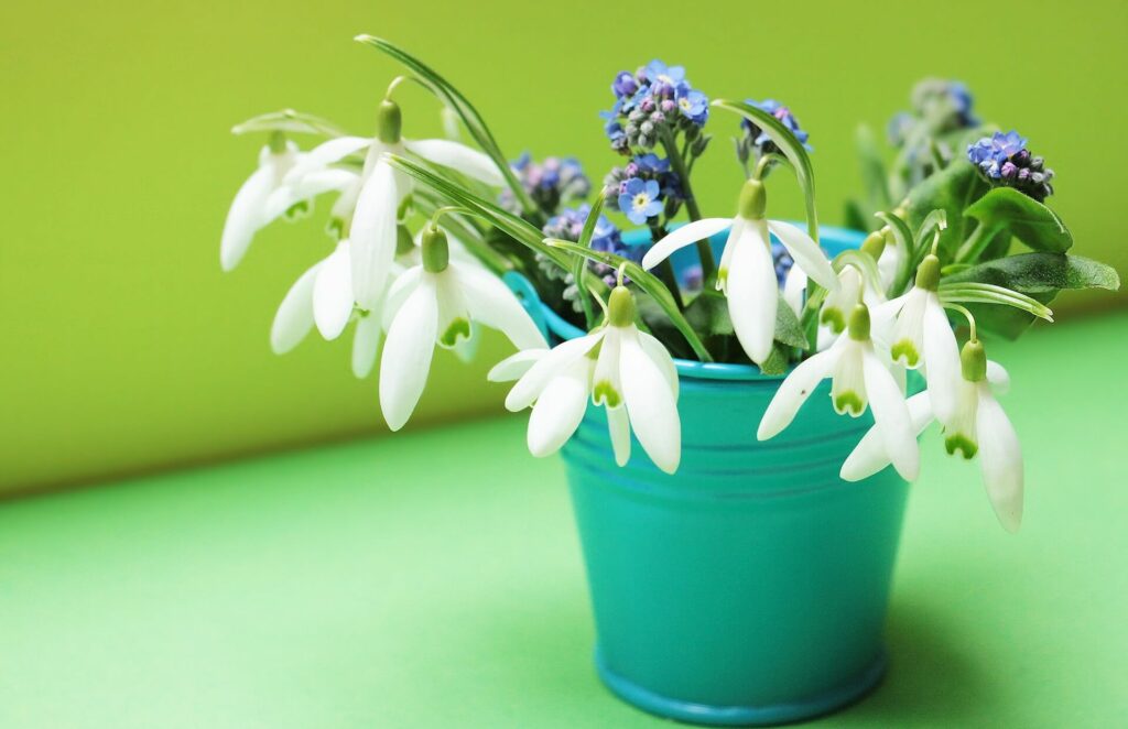 Ostara decorations are as easy as flowers and eggs.