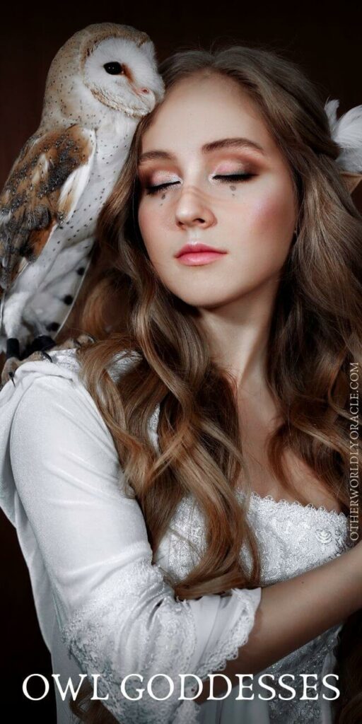 Owl goddesses across cultures including Lilith, Ragana and Athena