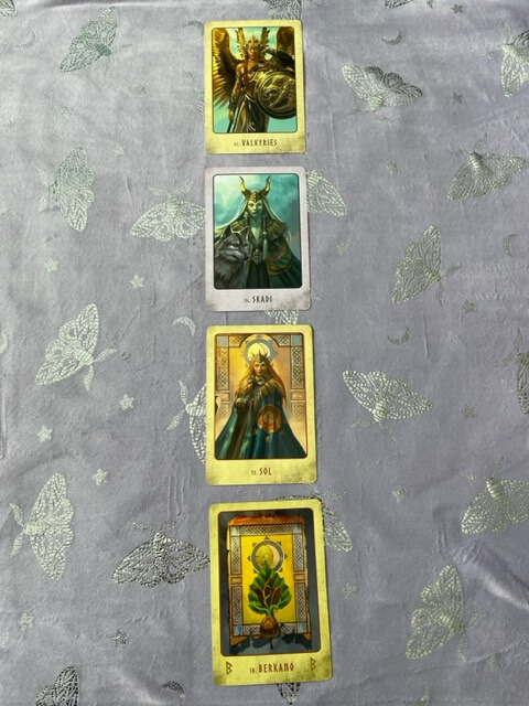 Lughnasadh Tarot spread for shadow work and renewal.