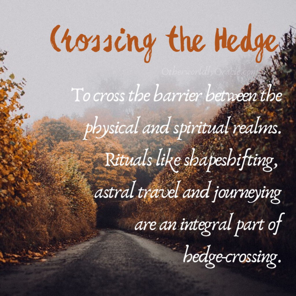 What it means to cross the hedge.