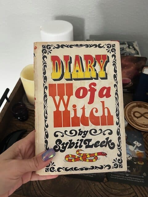 My vintage copy of Diary of a Witch by Sybil leek.