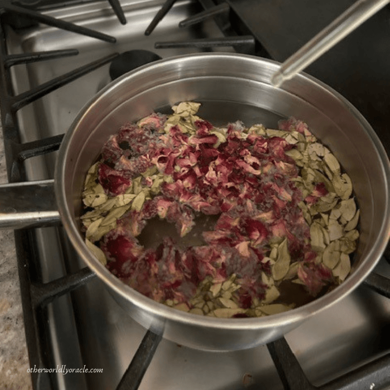 Added the rose petals and neroli to the Water of Venus