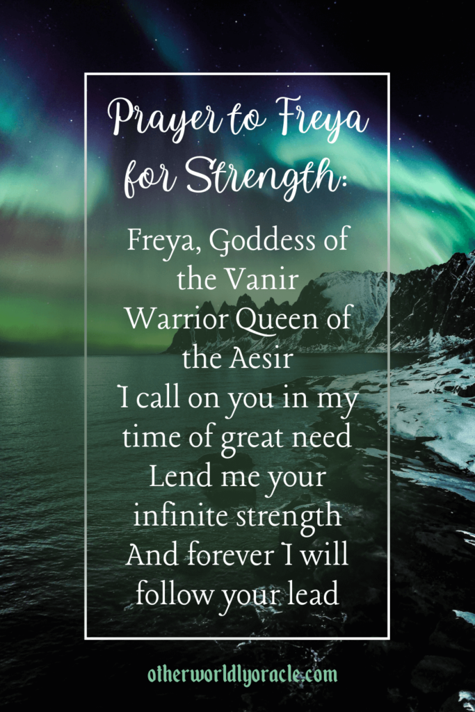 Freya Prayers for Strength